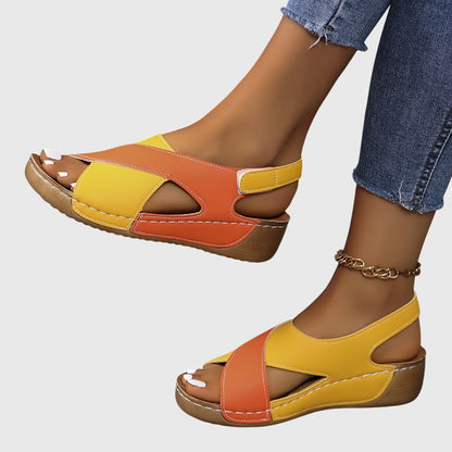 Women's Open Two-Tone Summer Sandals