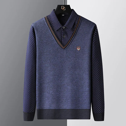Men's Polo Style Sweater
