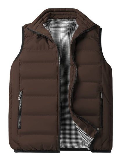 Men's Padded Vest Warm Insulated