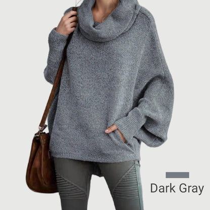 Cozy Batwing Sweater with Pockets