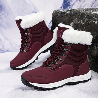 Hiking Boots Women Warm Insulated Waterproof