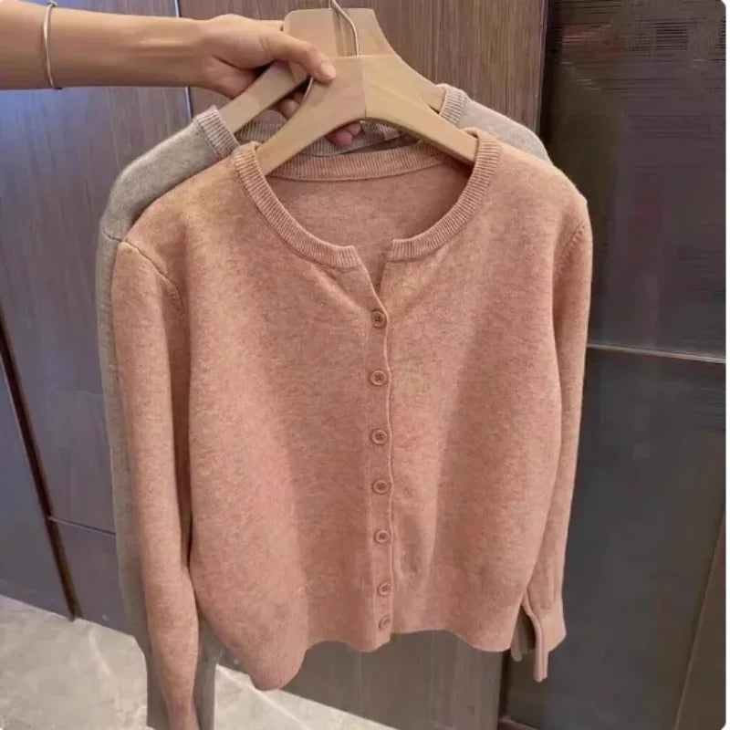 Gemütlicher Woll-Cardigan Grobstrick Sweater - IdealeKleiden