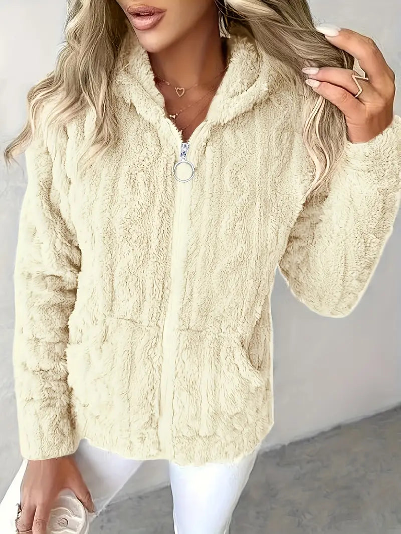 Classic Long Sleeve Hoodie with Zipper