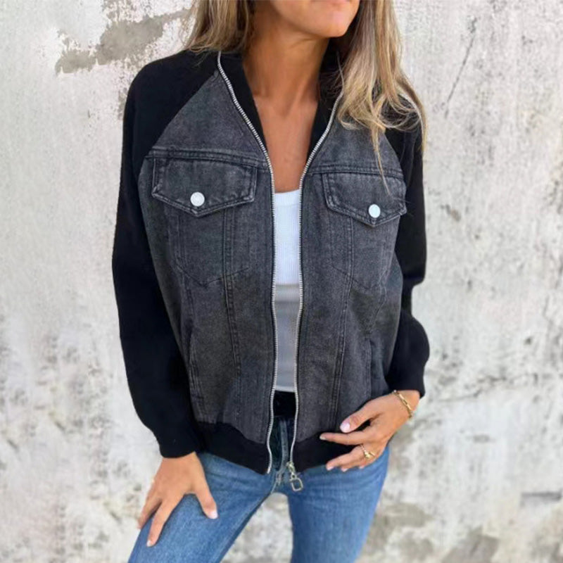 Stylish Women's Denim Jacket Casual