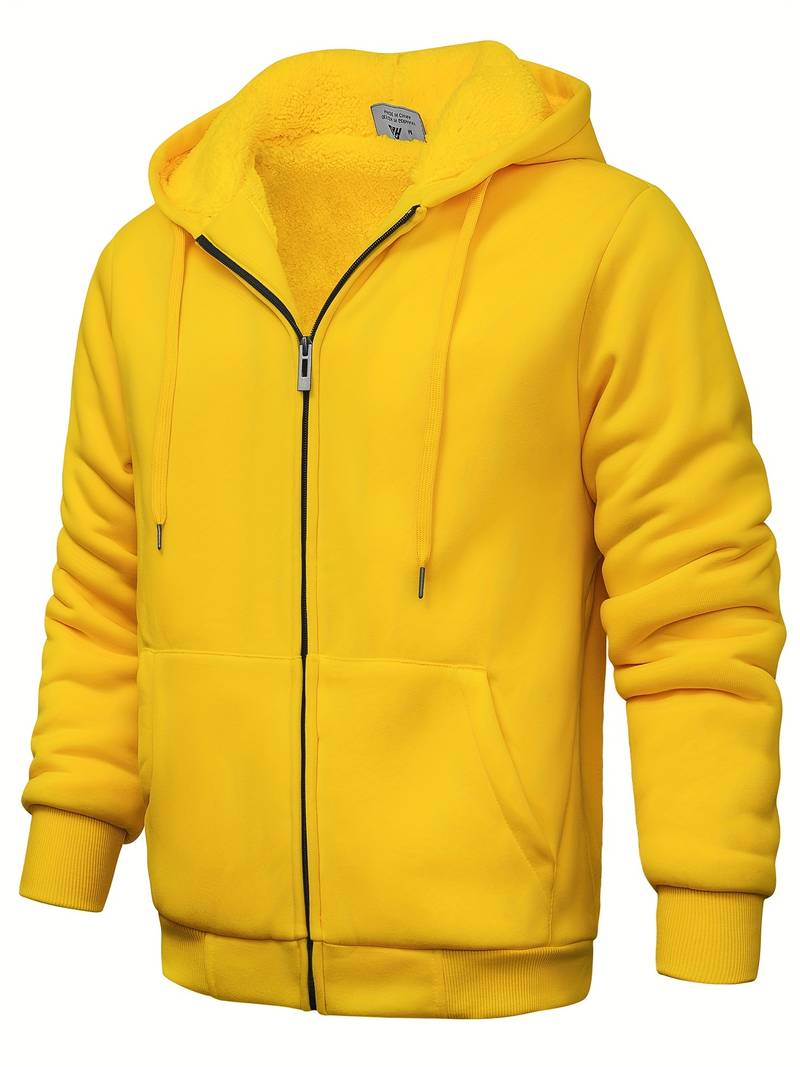 Plain modern hoodie with zipper