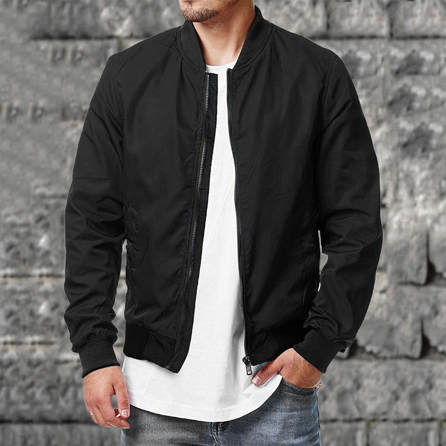 Stylische Herrenjacke Casual Look - IdealeKleiden