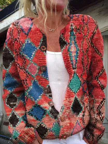 Women's Floral Elegant Cardigan