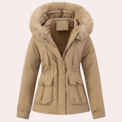Women's Winter Jacket Warm Hooded Fleece