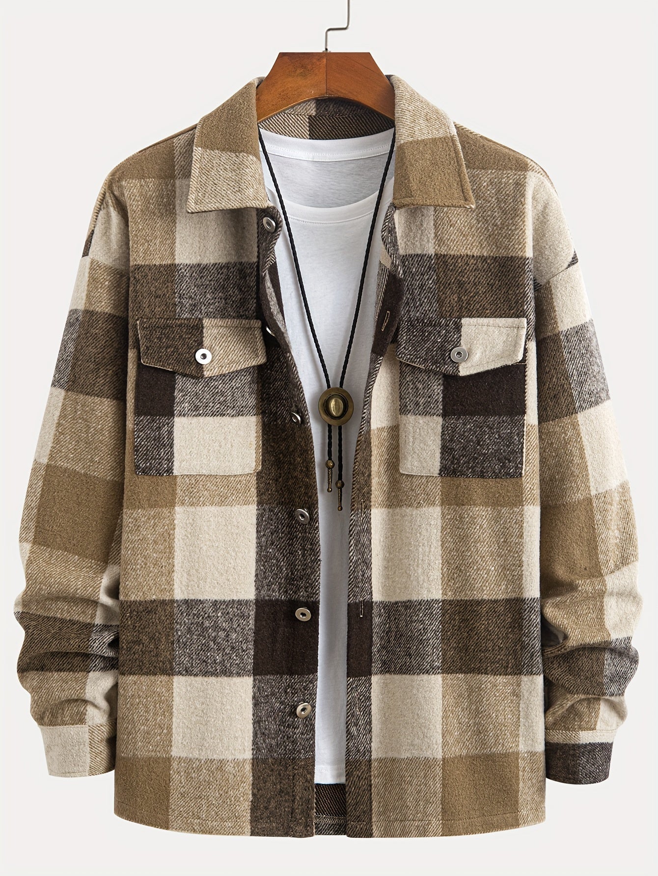 Checked Blouse Women Cotton Modern Casual