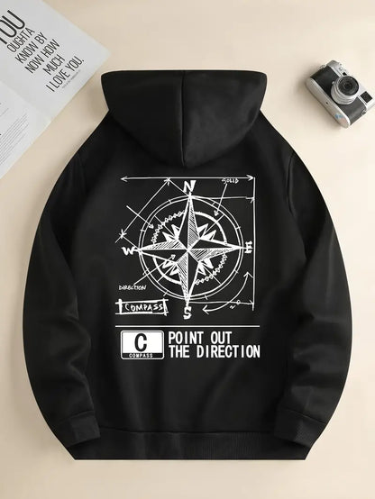 Men's Hoodie Sporty Print