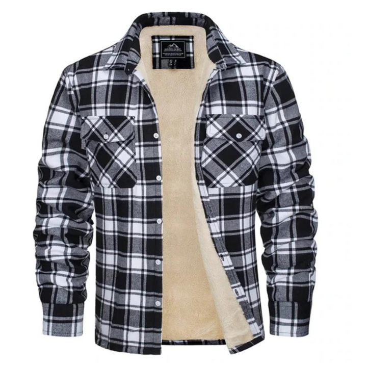Plaid Fleece Coat Warm &amp; Elegant