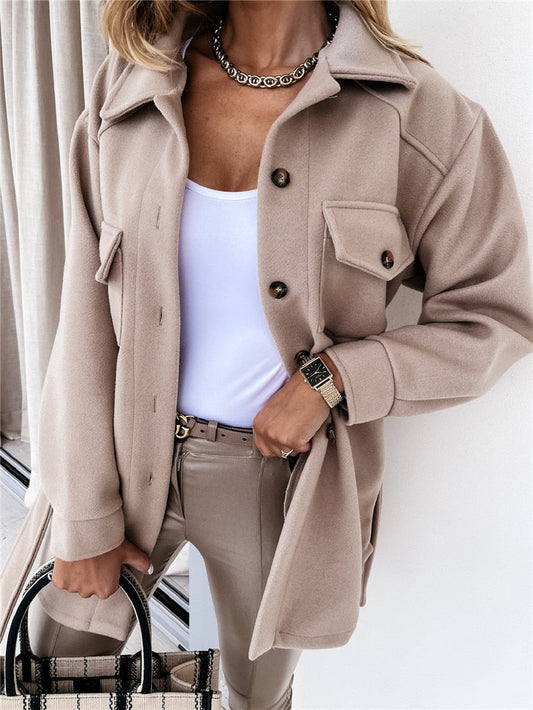 Bequeme Damenjacke Oversized Style - IdealeKleiden