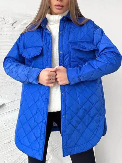 Stylish Women's Quilted Jacket Loose Design