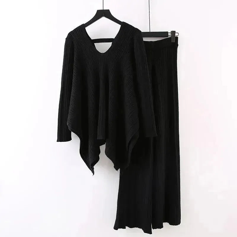 Frauen Pullover Set Gelb Zweiteilig Casual - IdealeKleiden
