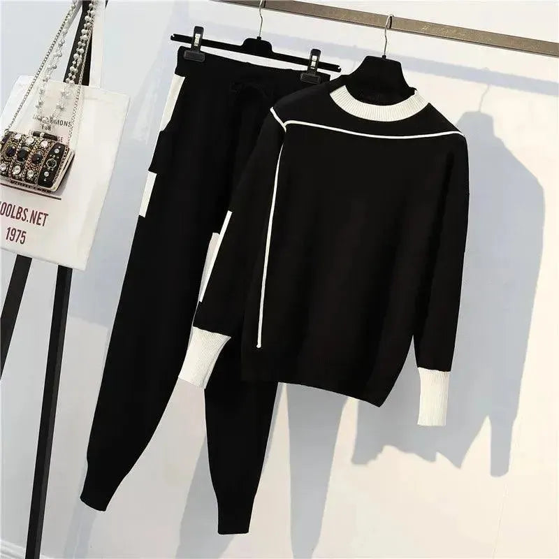 Women's Knit Sweater Set Two Pieces