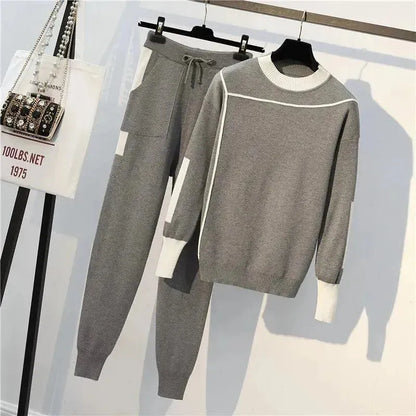 Women's Knit Sweater Set Two Pieces