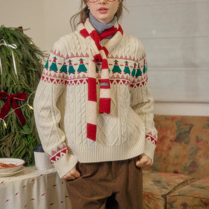 Christmas Sweater Vintage Fair Isle Design