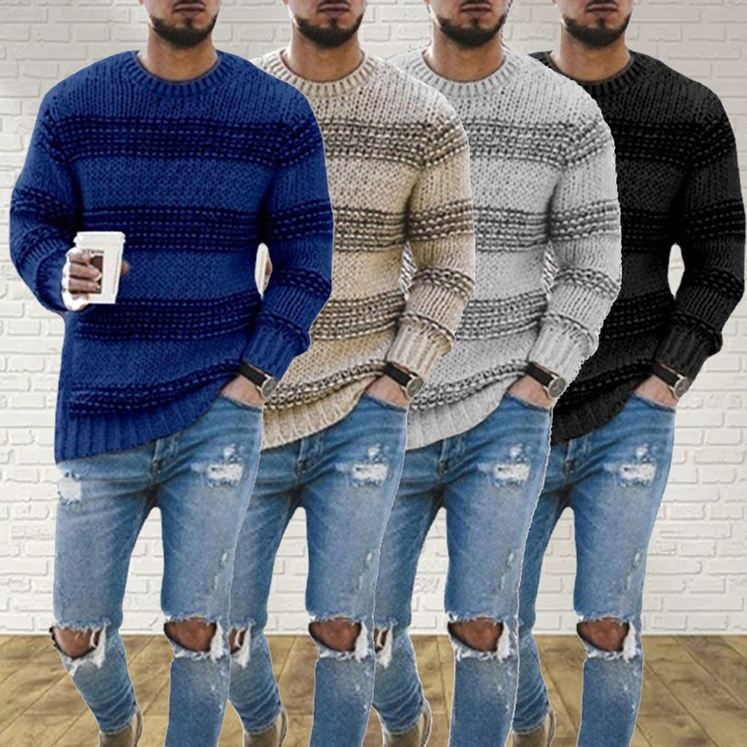 Herren Pullover Grobstrick Skandinavisch Chic - IdealeKleiden