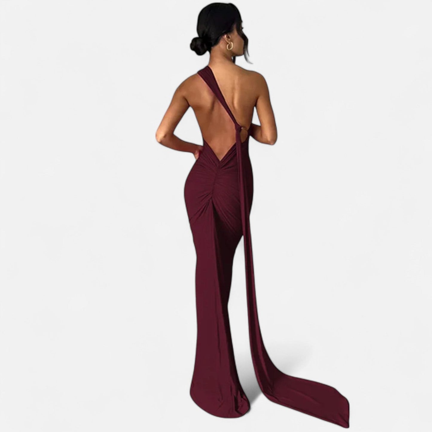 Women's Maxi Dress Elegant Off-Shoulder Design