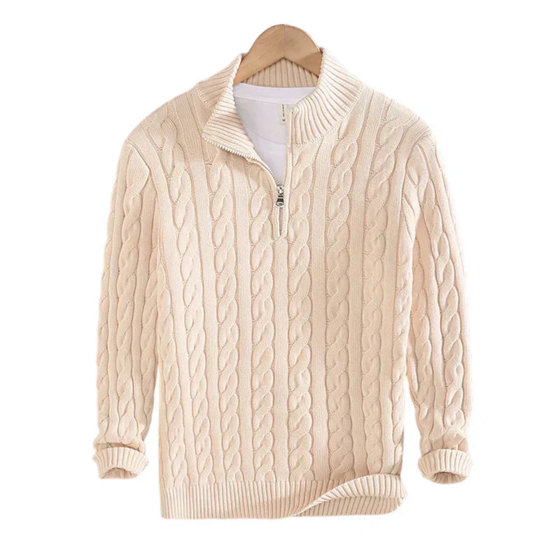 Eleganter Kabelpullover Herren Classic Style