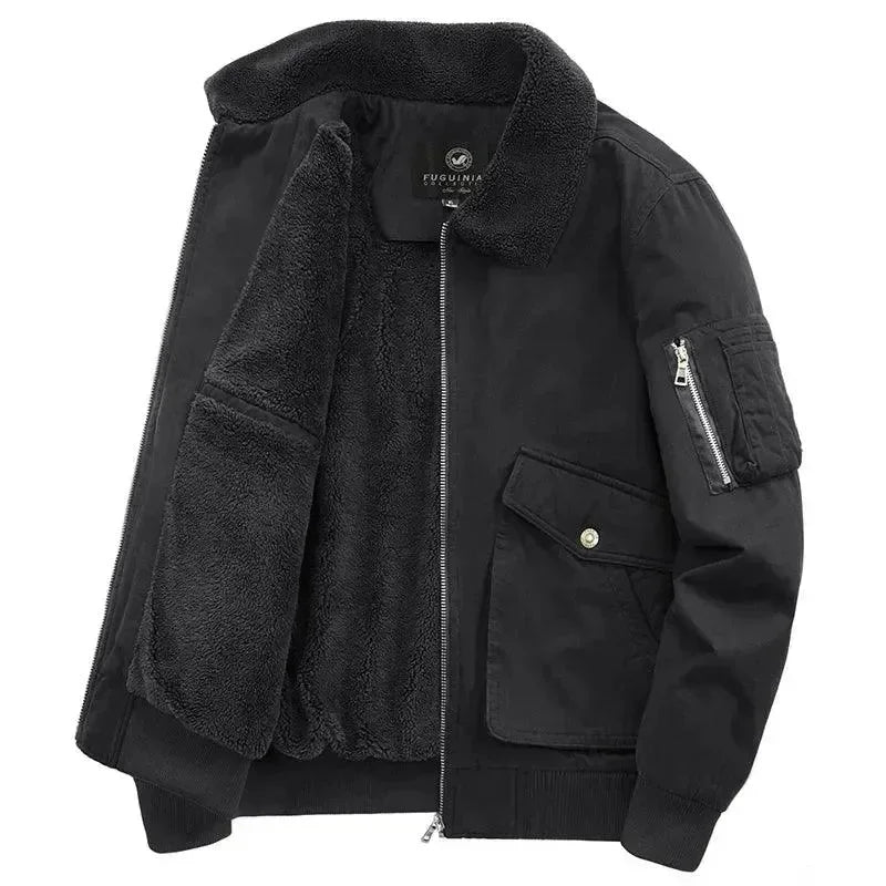 Herren Winterjacke Fleece Klassisch Warm - IdealeKleiden