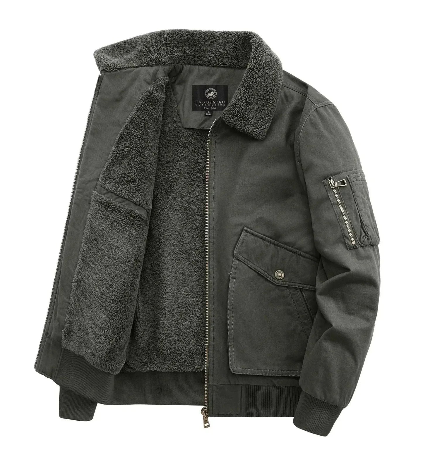 Men's Winter Jacket Fleece Classic Warm