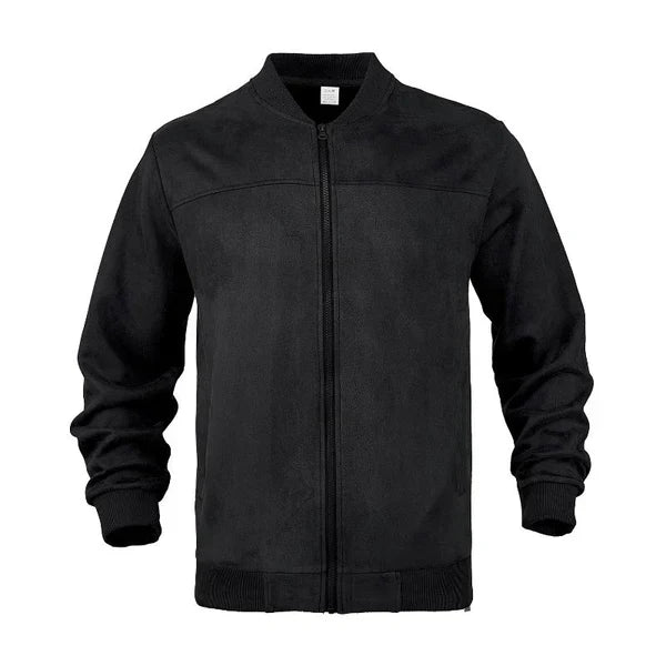 Men's Leather Bomber Jacket Lightweight & Stylish