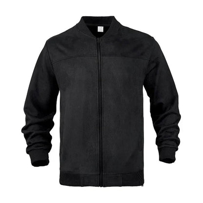 Men's Leather Bomber Jacket Lightweight & Stylish