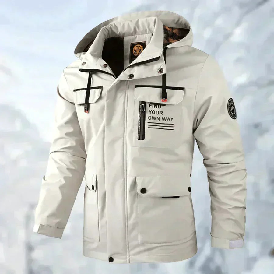 Waterproof Outdoor Jacket Titanium Black
