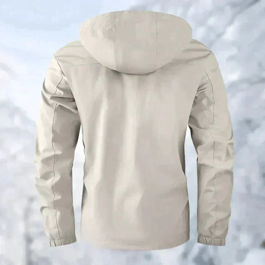 Herren Winterjacke Warm Mit Kapuze und Taschen - IdealeKleiden