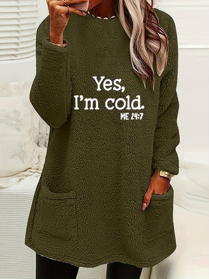 Cozy Fleece Sweatshirt with Cool Design