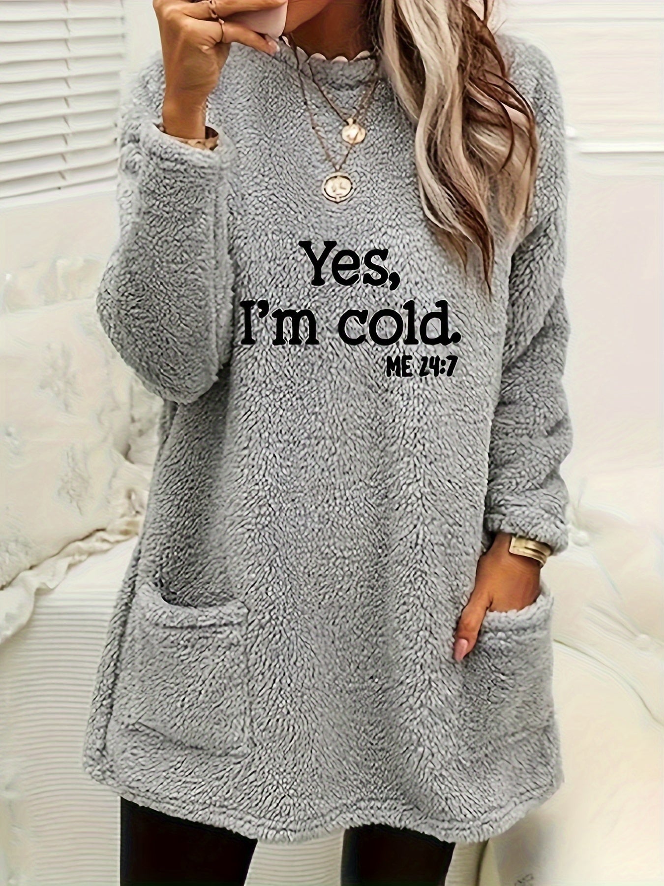 Cozy Fleece Sweatshirt with Cool Design