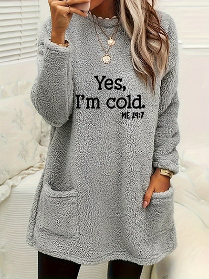 Cozy Fleece Sweatshirt with Cool Design