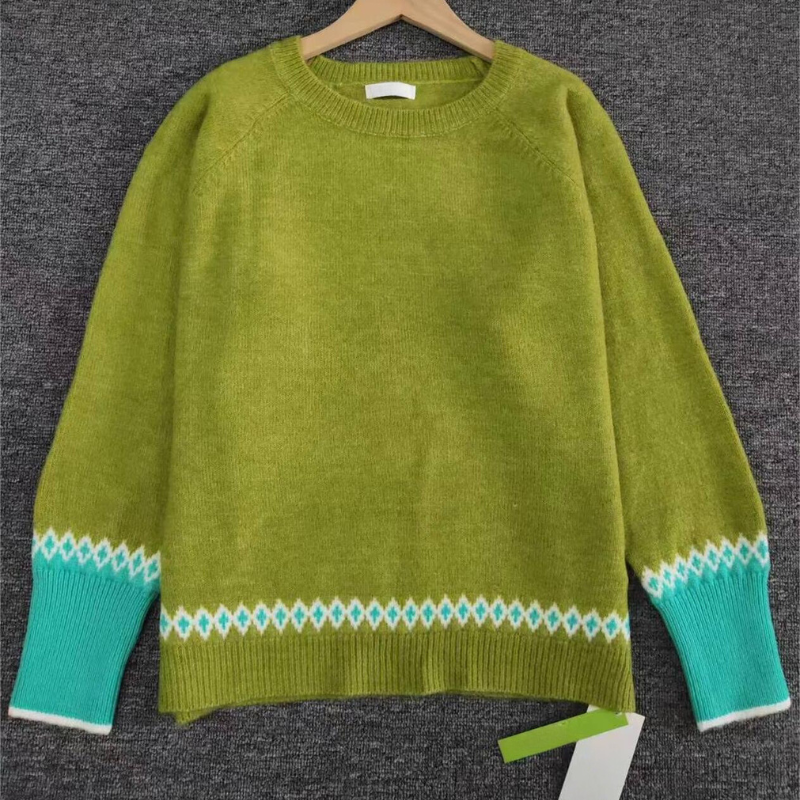 Weicher Damen Pullover Grün Komfortabel - IdealeKleiden