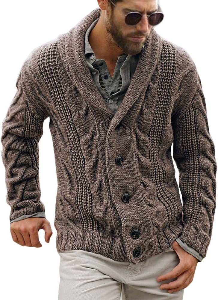 Comfortable Men's Modern Cardigan