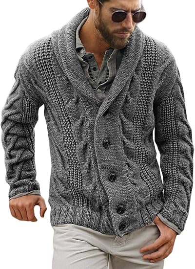 Comfortable Men's Modern Cardigan
