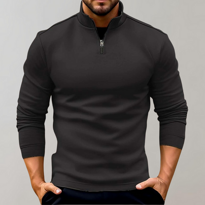 Bequemer Herren Pullover Mit Reißverschluss