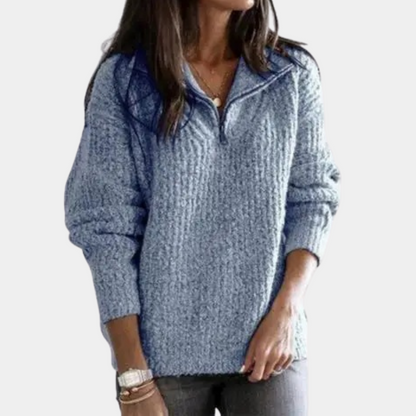 Women's Comfortable Half-Zip Sweater