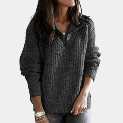 Women's Comfortable Half-Zip Sweater