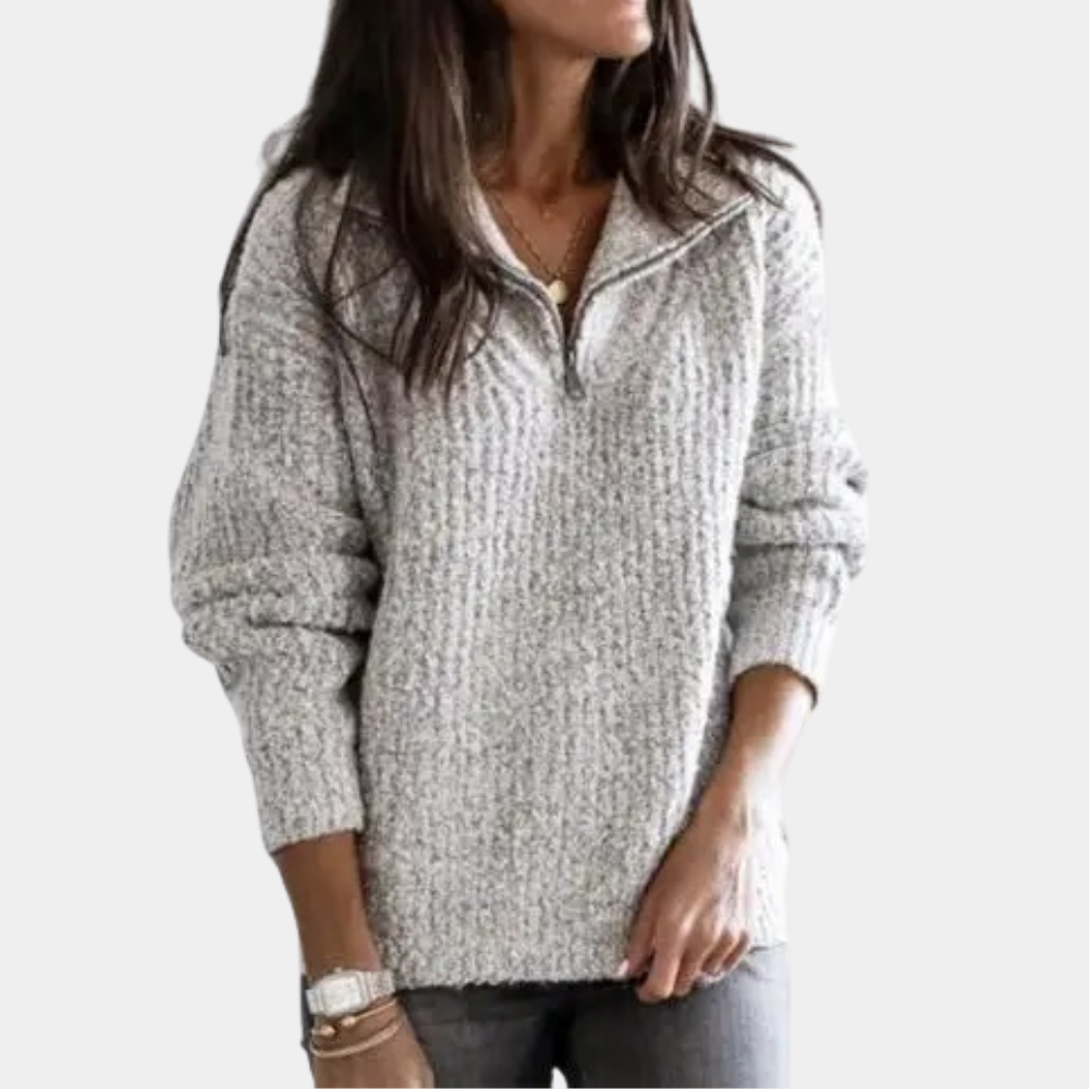 Women's Comfortable Half-Zip Sweater