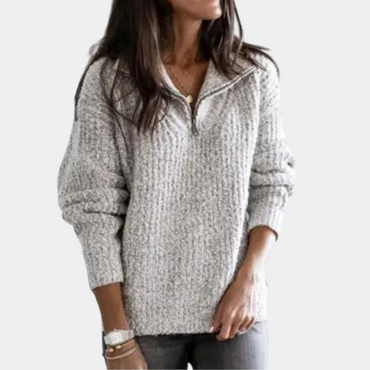 Women's Comfortable Half-Zip Sweater