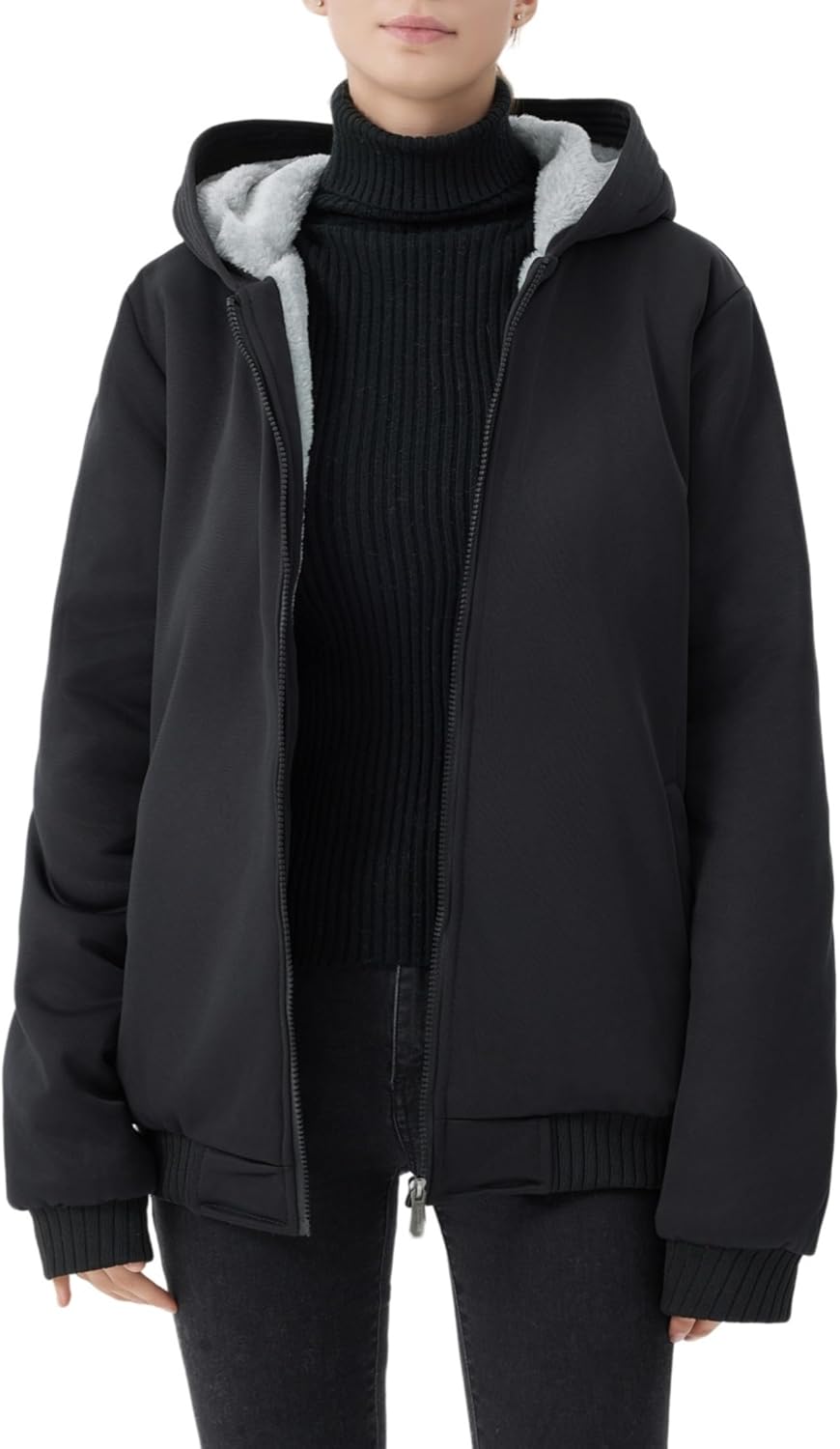 Women's Winter Jacket Comfortable Fleece Warm