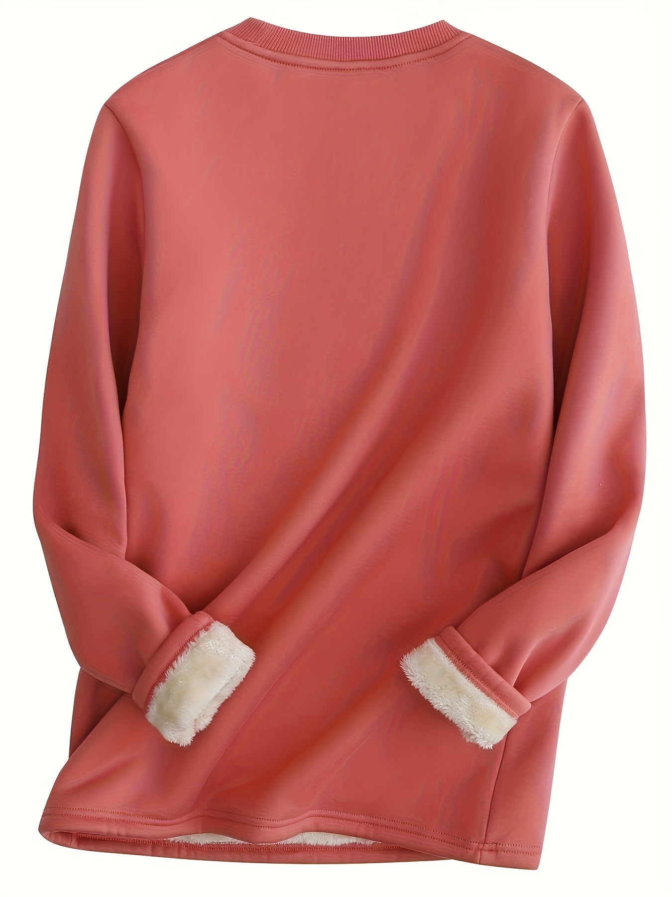 Weiches Fleece Sweatshirt Bequem - IdealeKleiden
