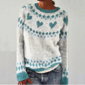Bequeme Damenkleidung | Herz Sweatshirt Frauen - IdealeKleiden