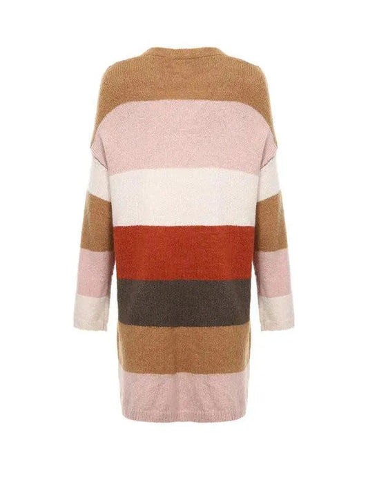 Damen Strickjacke Lang Pullover Eleganz - IdealeKleiden