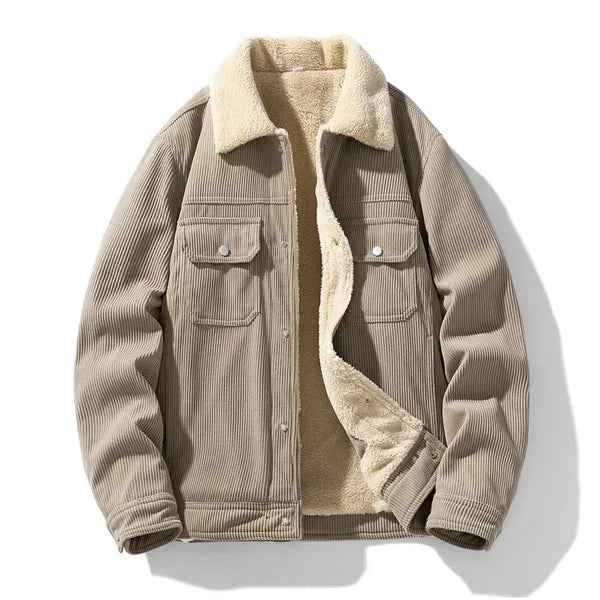 Men's Winter Corduroy Quilted Jacket