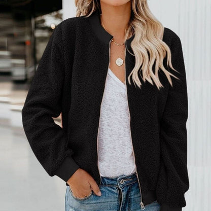 Cozy Fleece Jacket Warm Zipper