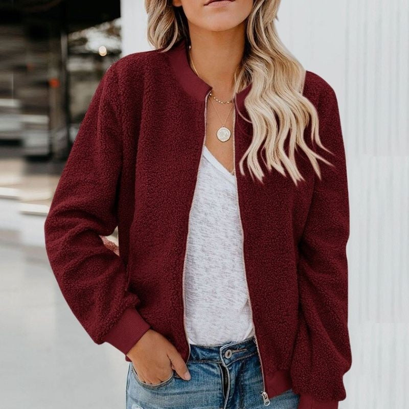 Cozy Fleece Jacket Warm Zipper