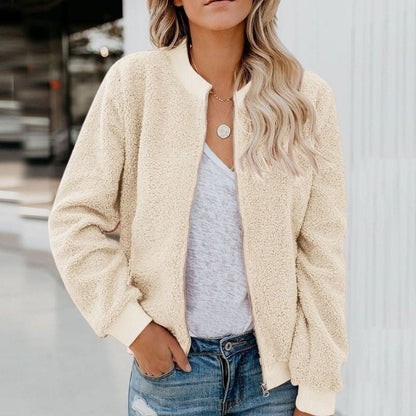 Cozy Fleece Jacket Warm Zipper