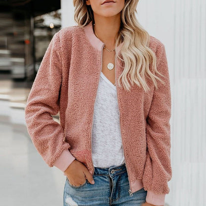 Cozy Fleece Jacket Warm Zipper